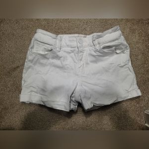 White Jean Shorts